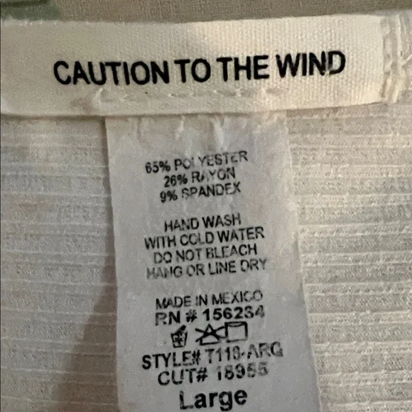 Caution To The Wind White Ribbed Crop Top - Picture 5 of 5